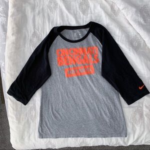 Nike Cincinnati Bengals Raglan Tee | Size M